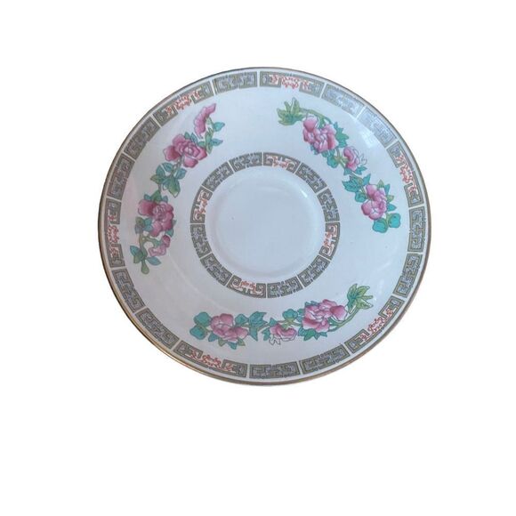 Vtg John Maddock & Sons Ltd Royal Vitreous Saucer Made In England set of 2 - Picture 2 of 5